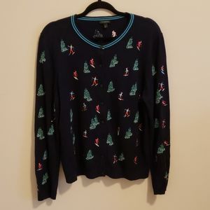 Talbots Winter Skiers Sweater XL